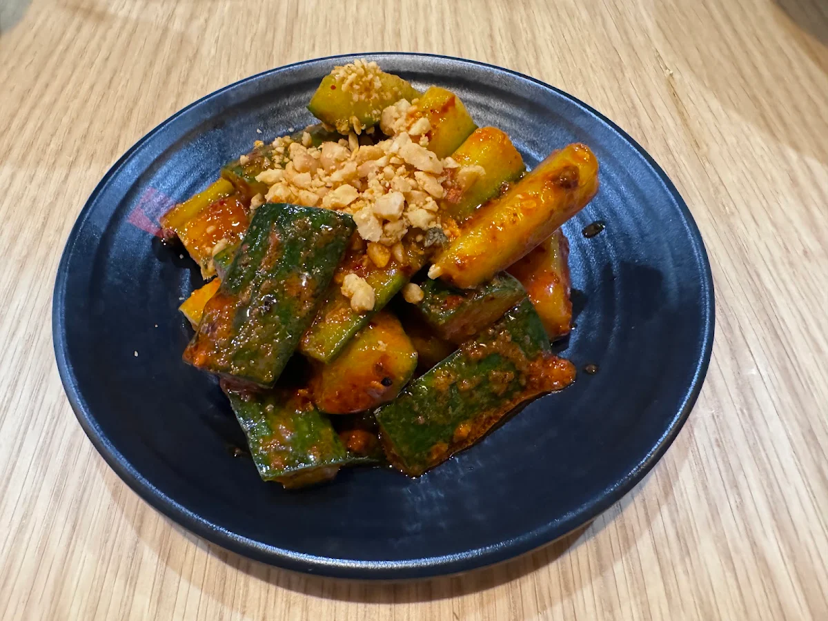 cucumber mix w home made spicy sauce 香辣小黄瓜